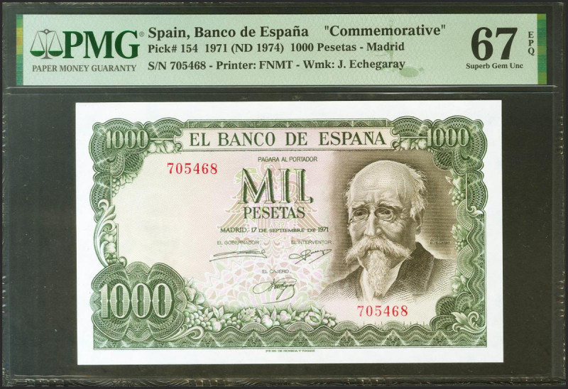 1000 Pesetas. 17 de Septiembre de 1971. Sin serie. (Edifil 2021: 474, Pick: 154)...