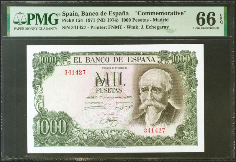 1000 Pesetas. 17 de Septiembre de 1971. Sin serie. (Edifil 2021: 474, Pick: 154)...