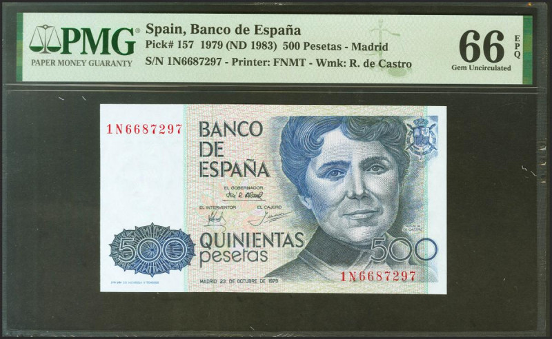 500 Pesetas. 23 de Octubre de 1979. Serie 1N. (Edifil 2021: 476a, Pick: 157). Ap...