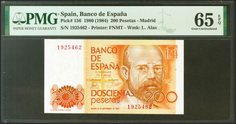 200 Pesetas. 16 de Septiembre de 1980. Sin serie. (Edifil 2021: 480, Pick: 156)....