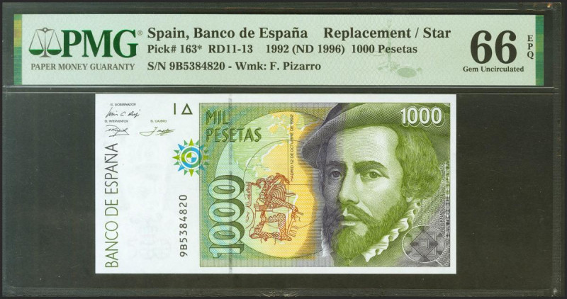 1000 Pesetas. 12 de Octubre de 1992. Tipo I y serie especial 9B. (Edifil 2021: 4...