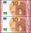 10 Euros. 23 de Septiembre de 2014. Pareja correlativa (cabe recordar que el último dígito de la numeración de todos los billetes denominados en euros...