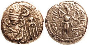 ELYMAIS , Phraates, Æ Drachm, GIC-5899, Bust l./Artemis stg r; VF, centered with...