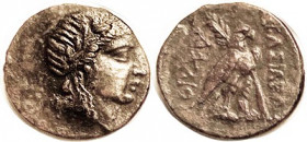 SYRIA, Achaios, usurper, 220-214 BC, Æ20, Apollo head r/Eagle r, S6962; VF-EF, obv off-ctr, portrait well detailed with profile crowded but complete; ...