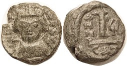 HERACLIUS , 10N, Catania, S885, Facg bust/Large I, Yr. uI; AVF, rev sl off-ctr, ...