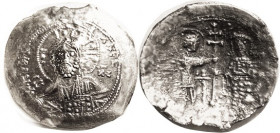 ALEXIUS I Scyphate Ar Histamenon Nomisma, S1905 (VF=£500) Facing Christ bust/Alexius & St. Demetrius hldg cross. VF-EF/AVF, sl ragged flan, somewhat r...