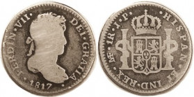PERU , Real 1817, G-VG but bold & nice.