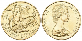 Australien 1983 200 Dollar Gold 10g selten fast FDC