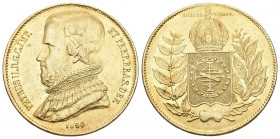 BRASILIEN Pedro II. 1831-1889. 20000 Reis 1850, Rio. 17.91 g. Russo 669. Fr. 119. vorzüglich