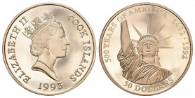 Cook Island 1993 50 Dollar Gold 7,78g selten Proof