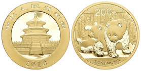 China 2010 200 Yuan Gold 15,7g FDC