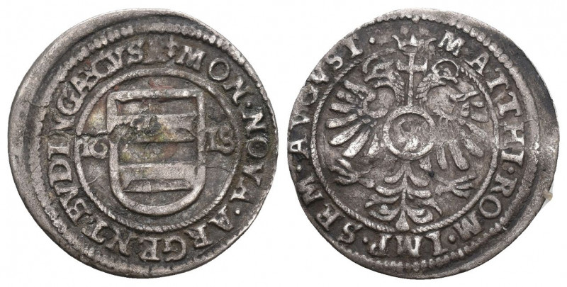 Isenburg Wolfgang Ernst, 1596 - 1633. Groschen 1618, Büdingen. Mit Titel von Mat...