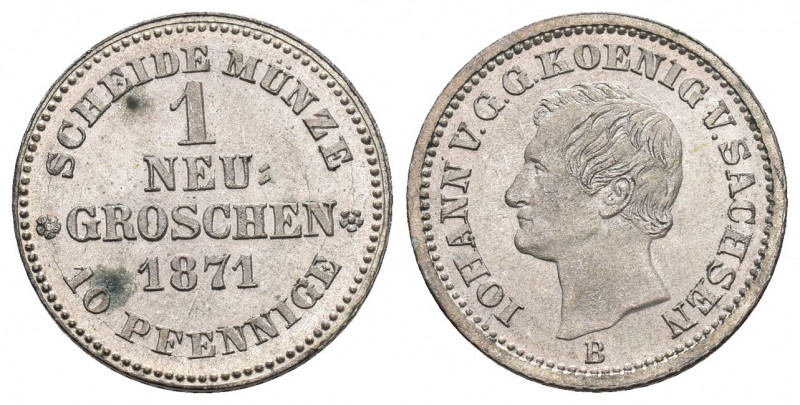 Deutschland vor 1871 Sachsen - Albertinische - Linie
1 Neu - Groschen Johann 18...