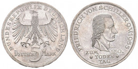 Deutschkand 1955 5 Mark Silber 11,2g KM 114 bis unzirkuliert