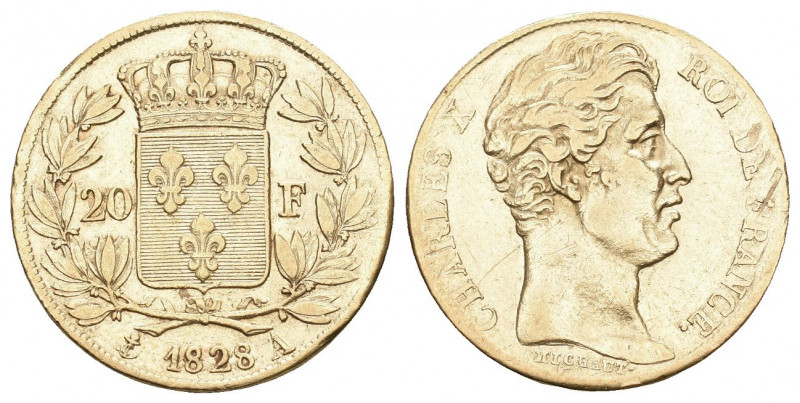 FRANKREICH. Königreich und Republik. Charles X. 1824-1830.
20 Francs 1828 A, Par...