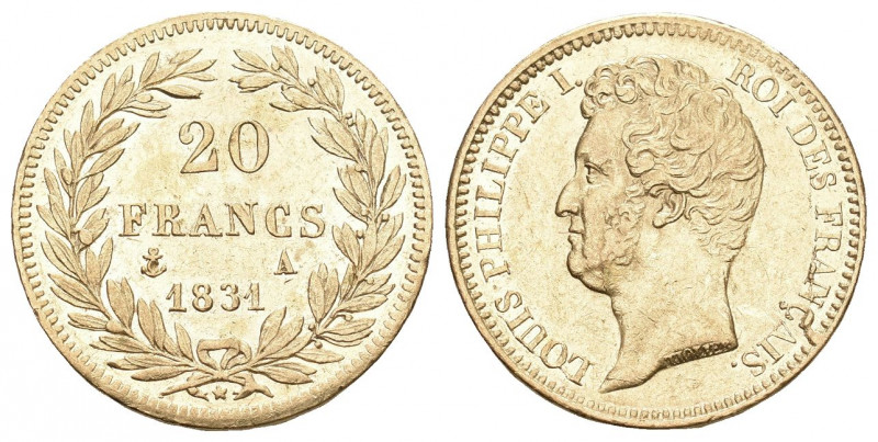 FRANKREICH. Königreich und Republik. Louis Philippe, 1830-1848.
20 Francs 1831 A...