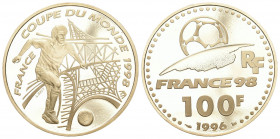 Frankreich 1996 100 Francs Gold 17g Selten Proof