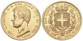 ITALIEN. Savoyen / Sardinien. Carlo Alberto, 1831-1849. 100 Lire 1834, Torino. Mont. 5. Pagani 139. Fr. 1138. vorzüglich