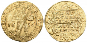 Campen Ferdinand III 2 Dukat 1656 Gold 6,9g sehr selten prächtige Erhaltung minimal gewellt sonst vorzüglich
