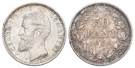 Rumänien 1900 50 Bani Silber 2,5g selten minimaler Ranfehler sonst fast FDC