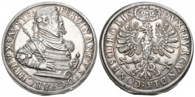 RÖMISCH-DEUTSCHEN REICHES UND ÖSTERREICHS Erzherzog Ferdinand II. 1564-1595. Doppeltaler o. J., Hall. 57.05 g. MT 318. Dav. 8109A.vorzüglich
