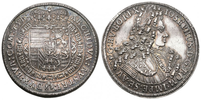 RÖMISCH-DEUTSCHES REICH. Josef I., 1705-17111 Reichstaler o. J., Hall. 14,37 g. ...