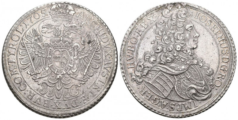 RDR / ÖSTERREICH. Joseph I. 1705-1711. Taler 1705, Wien. Stempelschneider Joh. M...