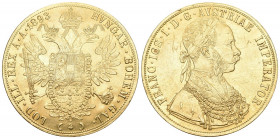 ÖSTERREICH KAISERREICH Franz Joseph 1848-1916. 4 Dukaten 1893, Wien, Fr. 487, Her. 48, J. 345, Ric. 06.01, vorzüglich