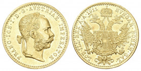 Österreich 1804 - 1918
Franz I. Joseph 1848 - 1916 Dukat, 1911. Wien 3,50g Fr. 1270 vorzüglich