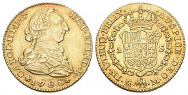 SPAIN KÖNIGREICH Carlos IV., 1788-1808. 2 Escudos 1888 Madrid. 5,91 g Feingold. Calicó 1318, Fb. 296, Schl. 44. GOLD. Vorzüglich