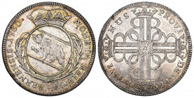 Schweiz / Switzerland / Suisse BERN
Vierteltaler (10 Batzen) 1760.
Av. Gekröntes Wappen in einem Blätterkranz.
Rv. Vier doppelte gekrönte "B" ins K...