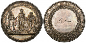 Schweiz / Switzerland / Suisse Bern 1857 Kunstaustellung Silber 37,27g 46mm in Originalbox aus 1852 FDC