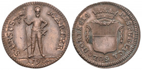 Schweiz / Switzerland / Suisse Solothurn Probe 1798 Kupferabschlag der Dublone 5,55g 26,1mm Ri: 1-713 von aller grösster Seltenheit zwei bekannte Exem...