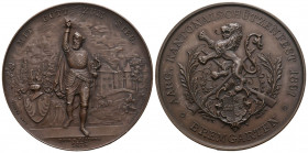 Aargau. Kupfermedaille 1891. Bremgarten. Kantonalschützenfest. 51.36 g. Richter (Schützenmedaillen) 14c. Markt­verfüg­barkeit: Weniger als ca. 150 Exe...