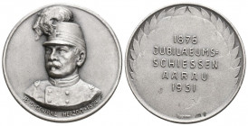 Aarau Jubiläumsschiessen 32mm Ri: 57a Silber selten bis unzirkuliert