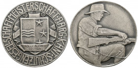 Aargau. Bronzemedaille o. J. (ab 1920). Aargauische Kantonalschützengesellschaft. Meisterschaft. Richter (Schützen­medaillen) 62b. Sehr selten / Very ...