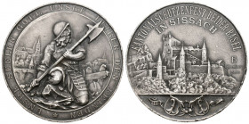 Basel. Silbermedaille 1897. Sissach. Kantonalschützenfest beider Basel. Richter (Schützenmedaillen) 124a. Markt­verfügbarkeit: Weniger als ca. 250 Exe...