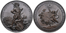 Bern. Kupfermedaille 1891. Burgdorf. Kantonalschützenfest. 41.85 g. Richter (Schützenmedaillen) 215c. Marktverfügbarkeit: Weniger als ca. 300 Exemplar...