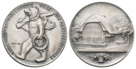 Bern. Silbermedaille 1912. Herzogenbuchsee. Kantonalschützenfest. 4.40 g. Richter (Schützenmedaillen) 272a. FDC Originalbox