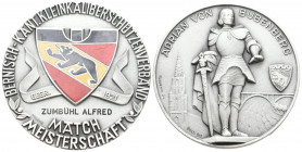 Bern O.J Adrian von Bubenberg Kleinkaliber Schützenfest Br. Versilbert Ri: 397a FDC