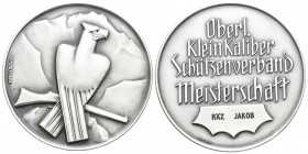 Bern O.J Oberländisches Kleinkaliber Schützenfest Br.versilbert Ri: 393a selten FDC