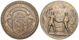 Genf / Genève. Bronzemedaille 1914. Genève. Tir cantonal du centenaire. Richter (Schützenmedaillen) 753c. Selten. Nur 165 Exemplare geprägt / Rare. On...