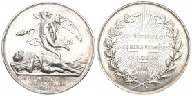 Luzern. Silbermedaille 1853. Luzern. Schützenfest der Eidgenossen. 30.89 g. Richter (Schützenmedaillen) 864a. Sehr selten in dieser Erhaltung / Very r...