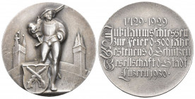 Luzern. Silbermedaille 1930. Luzern. Jubiläumsschiessen 500 Jahre Schützengesellschaft der Stadt Luzern. 29.7g. Richter (Schützenmedaillen) 904a. bis ...