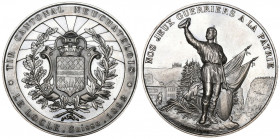 Neuenburg/Neuchâtel. Silbermedaille 1892. Le Locle. Tir cantonal. 39.04g. Richter (Schützenmedaillen) 959b. Marktverfügbarkeit: Weniger als ca. 250 Ex...