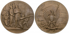 Neuenburg/Neuchâtel. Bronce Medaille 1898. Neuchâtel. Tir fédéral. Richter (Schützenmedaillen) 970e bis unzirkuliert minimaler randfehler