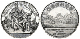 Schwyz. Silbermedaille 1889. Einsiedeln. Schwyzerisches Kantonalschützenfest. 38.94 g. Richter (Schützenmedaillen) 1076b. FDC kleiner RF