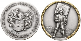 Solothurn O.J Kleinkaliber Feldmeisterschaft Bronce versilbert Ri: 1149a fast FDC