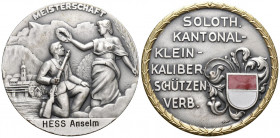 Solothurn O.J Kleinkaliber Feldmeisterschaft Bronce versilbert Ri: 1151a FDC