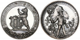 St. Gallen. Silbermedaille 1895. St. Gallen. Kantonalschützenfest. 41.70 g. Richter (Schützenmedaillen) 1168a. Markt­verfügbarkeit weniger als ca. 200...